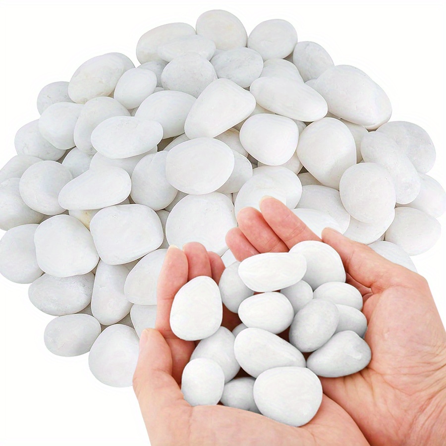 Aquarium Planted Tank - 200/400g Beyaz Yüksek Parlaklıkta Doğal Çakıl